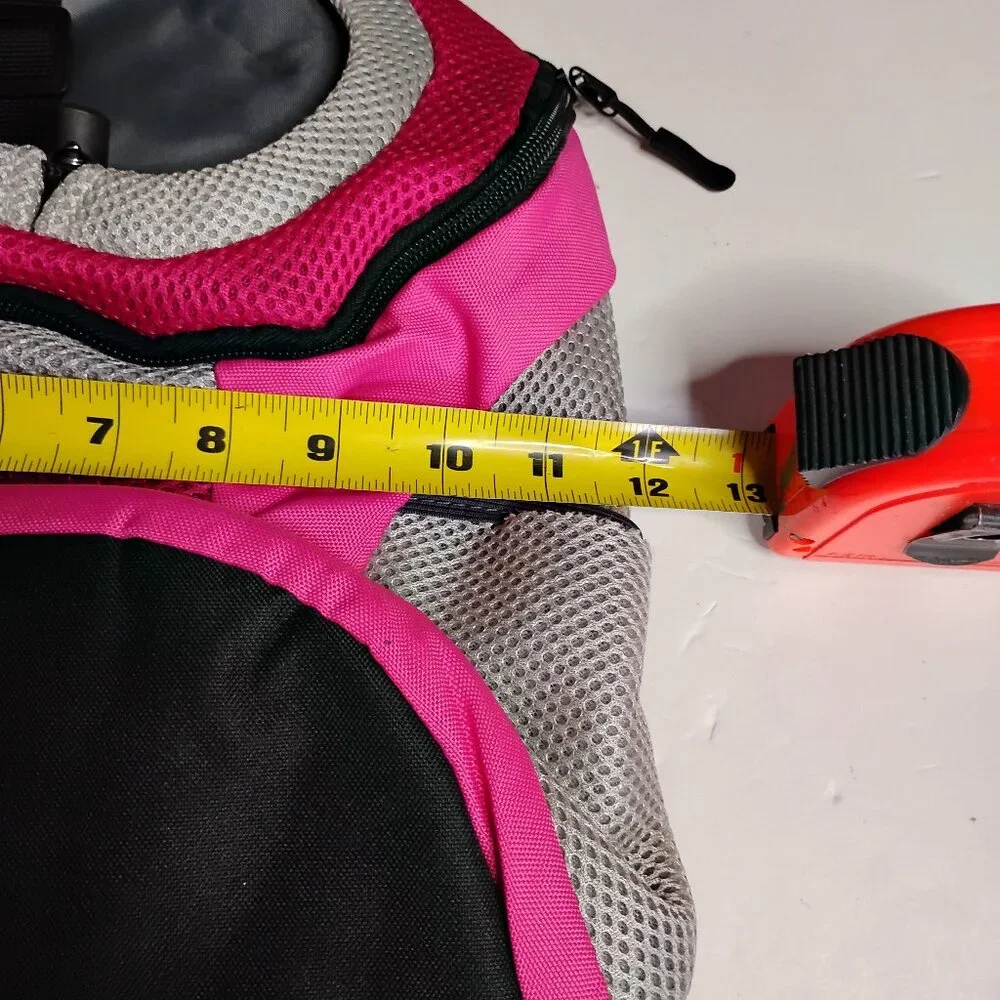 Pink Small/XS Dog Backpack Max 14 lb